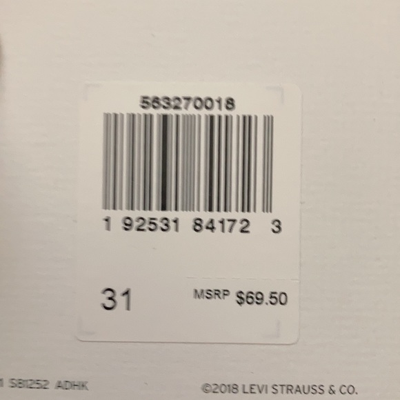 NWT(12/31) Levis premium 501 Hi-rise button fly cut offs!! - Picture 9 of 9